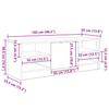 TV Cabinet 102 x 35 x 36.5 cm Black Oak Effect