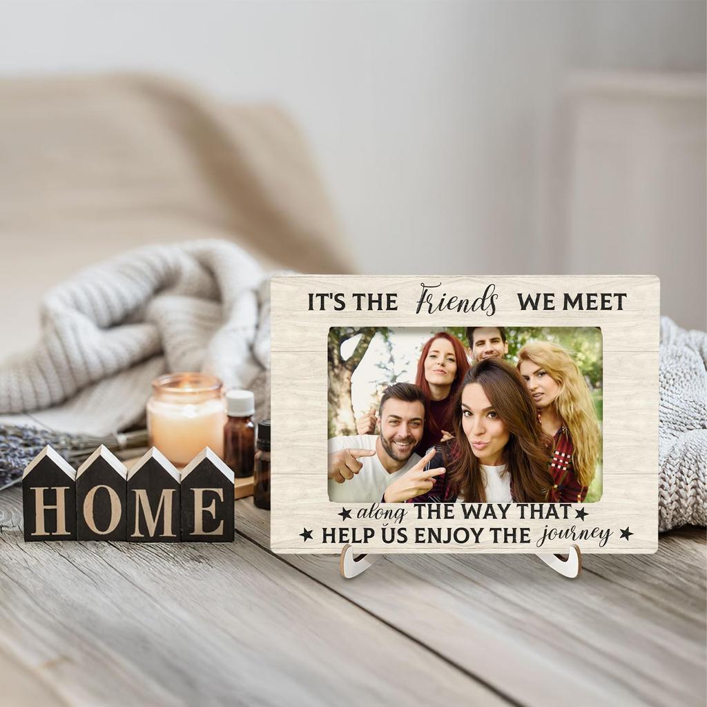 Friends Picture Frame 4x6 - Friendship Gifts for Women, Gifts for Best Friend Women, Friendship Gift for Bestie, Thank You Gift for Friends, Friend