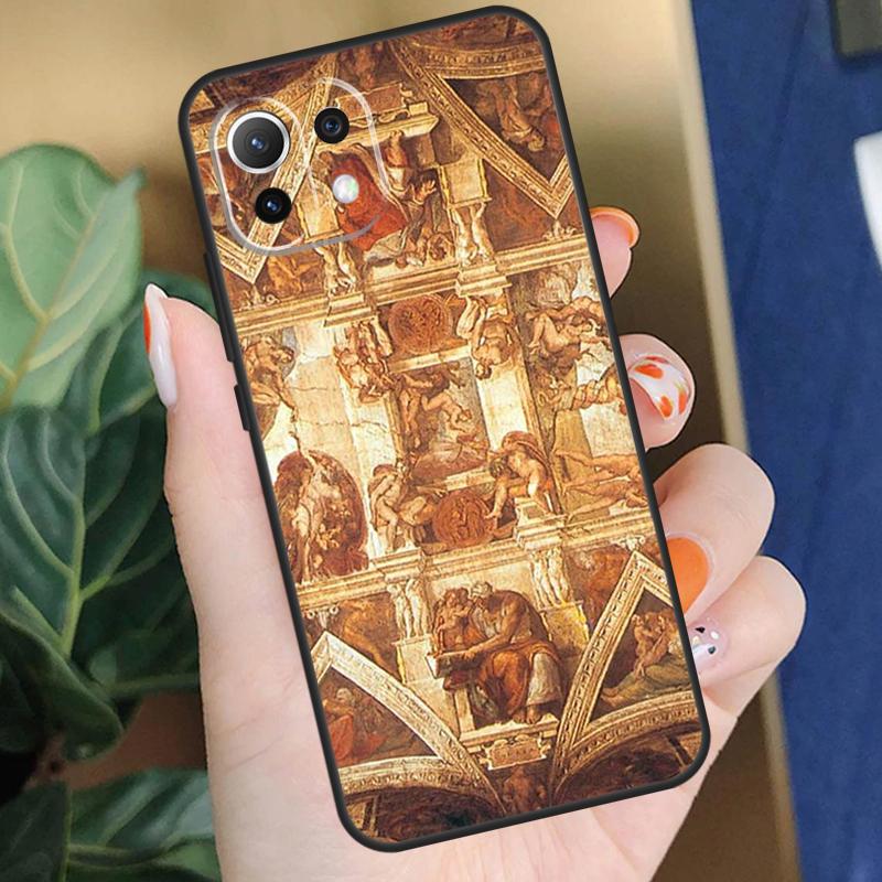 Художественный чехол Микеланджело для Xiaomi 15 14 Ultra 13T 14T 15T Pro 17 Pro Max POCO F8 F7 F5 F6 X5 X6 X7 Pro Чехол