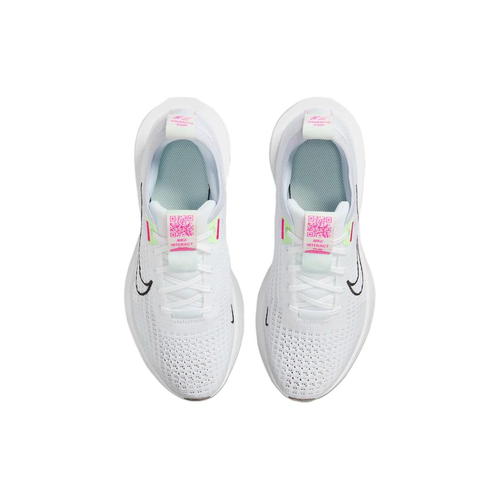 Nike Женские кроссовки Interact Run White Black Green Football-серый Vapor-Green FD2292-102