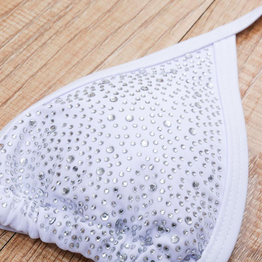 Stylish Rhinestone Bikini Swimsuit for Women, European and American Design, Bestseller, Split Swimwear