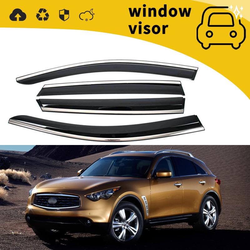 06-13 Infiniti FX35 EX25 Дождевики на двери и козырьки на окна