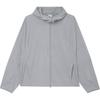 SAUCONY Running Training Series Solid Color Comfortable Zip Long Sleeve Jacket Unisex Jackets Light-Mineral-Gray SC1240101A-GR83