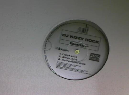 12-дюймовая пластинка DJ KIZZY ROCK - Ballin' 12PO416 Black Label Rec 1997 US Рэп и хип-хоп/R&B Б/У