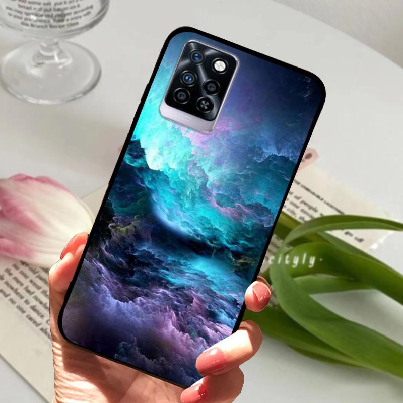 Чехол для Infinix Note 10 Plus Черный Мягкий силикон ТПУ Задняя крышка Для Infinix Note10 Pro NFC Чехол для телефона Note 10 Pro Plus Бампер