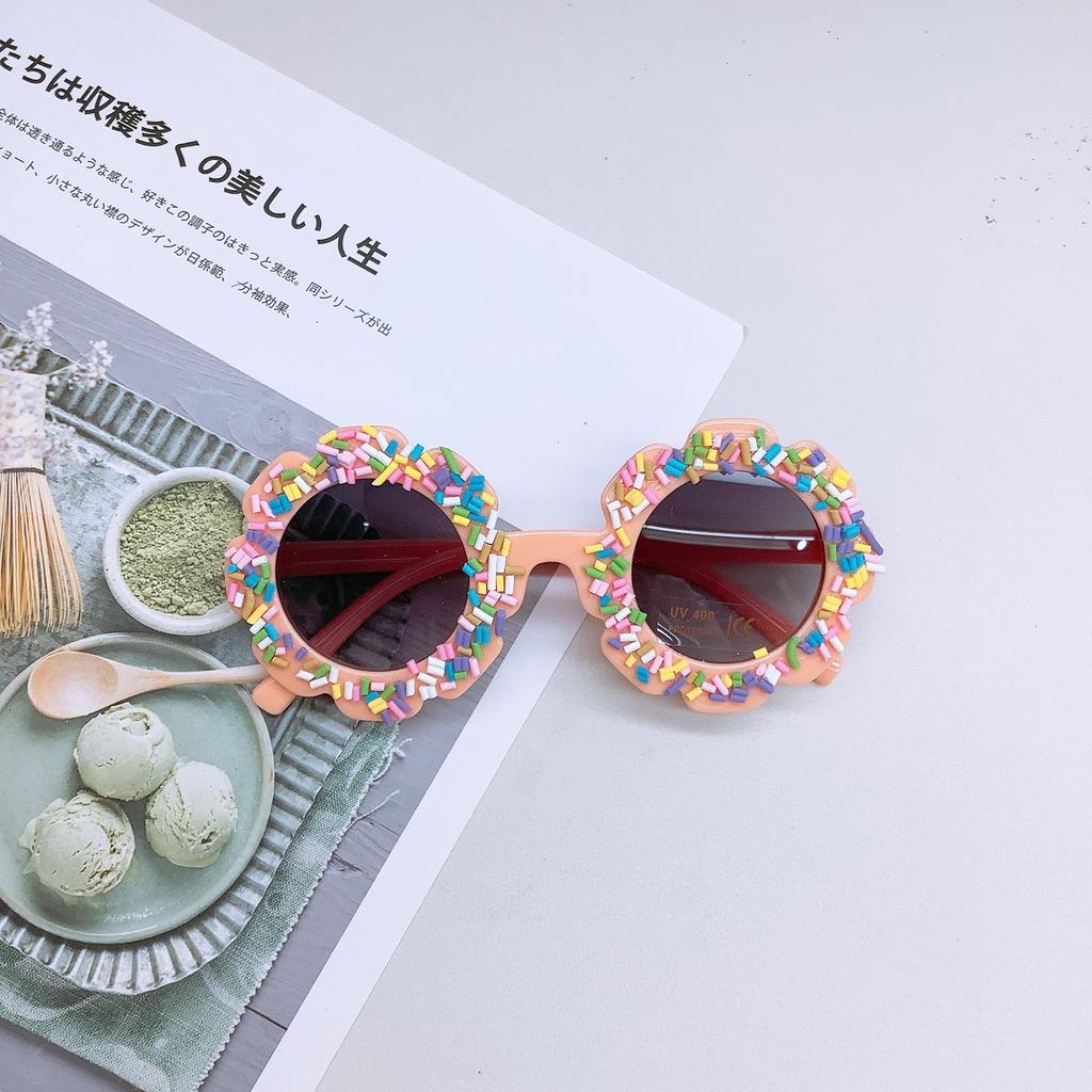 New Version Of Fashion Sunglasses Children'S Diy Flower Shape Baby Sunglasses Children'S Glasses