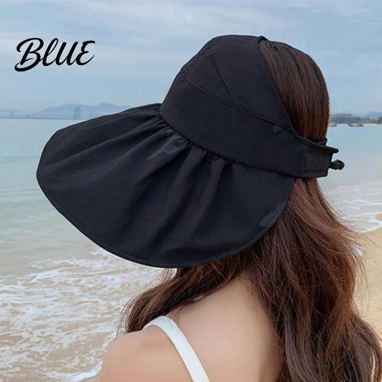 Sunshade Hat for Face Protection Women Sun Bucket Hat Wide Brim Summer Foldable Beach with UV Cap Breathable Outdoor Travel Comfortable Hiking