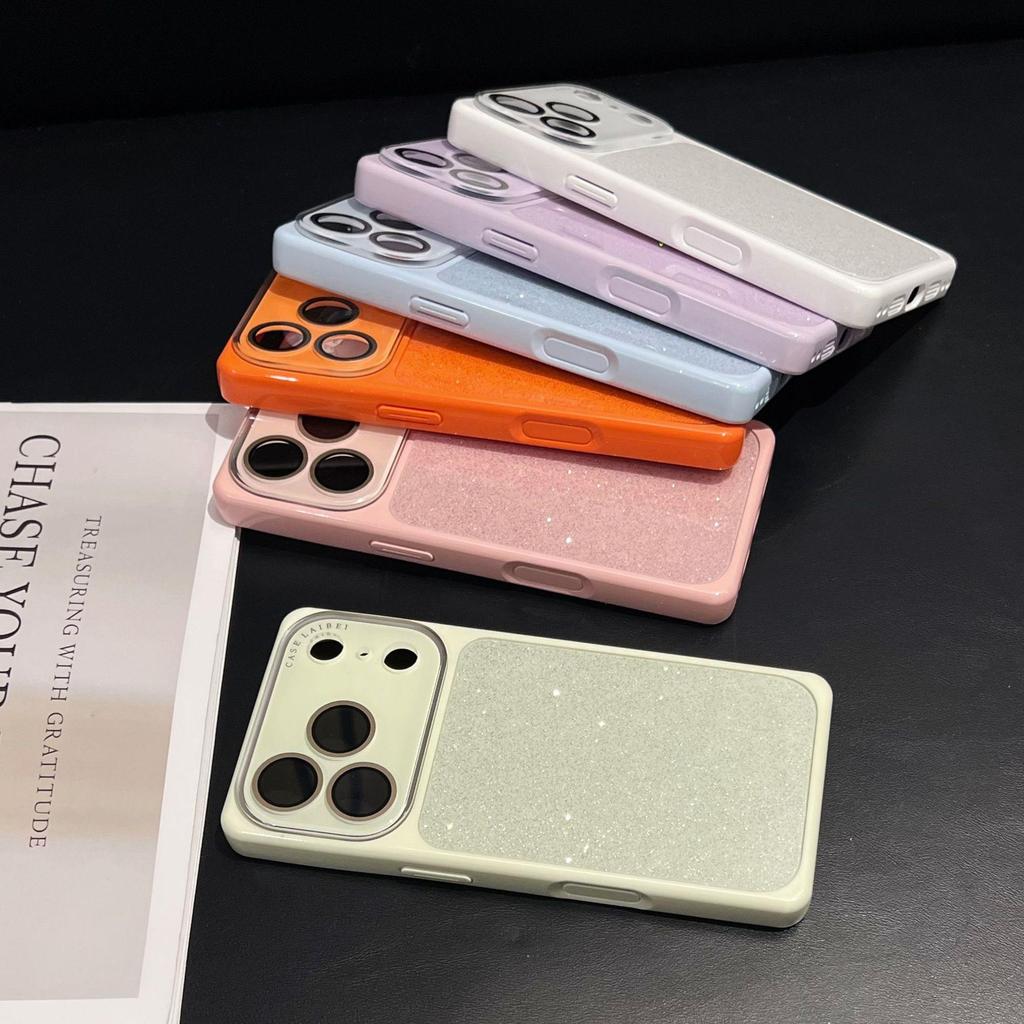 Премиальный чехол с блестками для iPhone 17 Pro Max/16 Pro/15: Полное покрытие и защита от падений