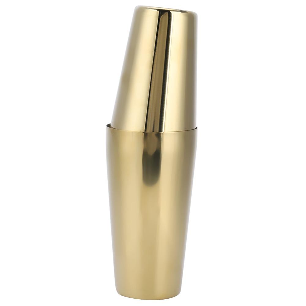 2 piece Simple Design Cocktail Shaker Set 304 Stainless Steel Stainless Steel Shaker Mixing Drinks