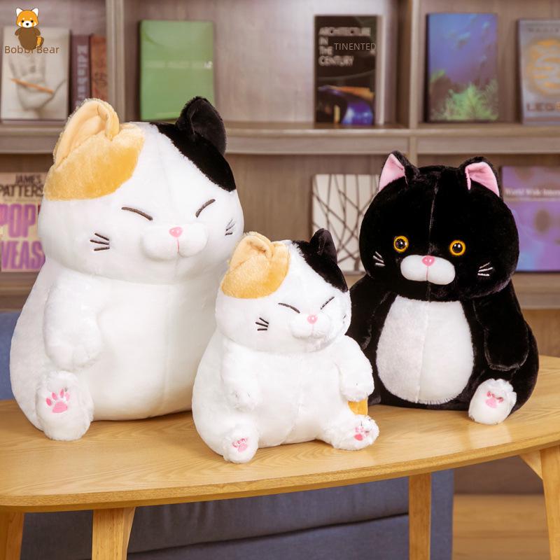 Плюшевая кукла-подушка Plump Black Lucky Cat - Трансграничная большая игрушка