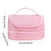 Macaron Color Large-capacity Pencil Bag Memory Waterproof Cloth Portable Pen Box Simple Cosmetic Bag Storage Bag Stationery Box