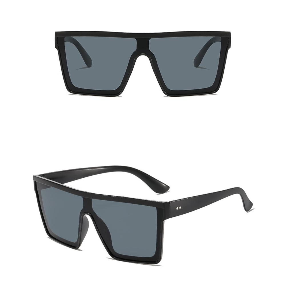 Заметные квадратные солнцезащитные очки с большой оправой и защитой от УФ для модников