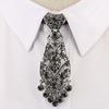 Personality Crystal Neckties Wine Party Wedding Ceremony Metal Short Luxury Tie Men Accessories