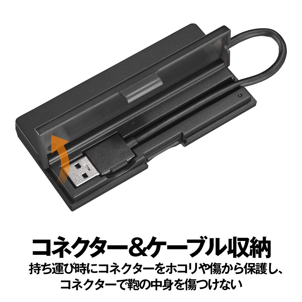USB-концентратор Buffalo Совместим с и USB-кабель Slim 4 Легко Изготовлен в Идеально подходит для Удаленной Работы из и Деловых Поездок (BSH4U135U3BK) PS4, PS5,