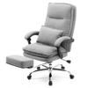 Sanwa Direct Office Chair Reclining 170 Degree Ottoman High Back Fabric W Cushion Study Chair PC Chair 150-SNC132