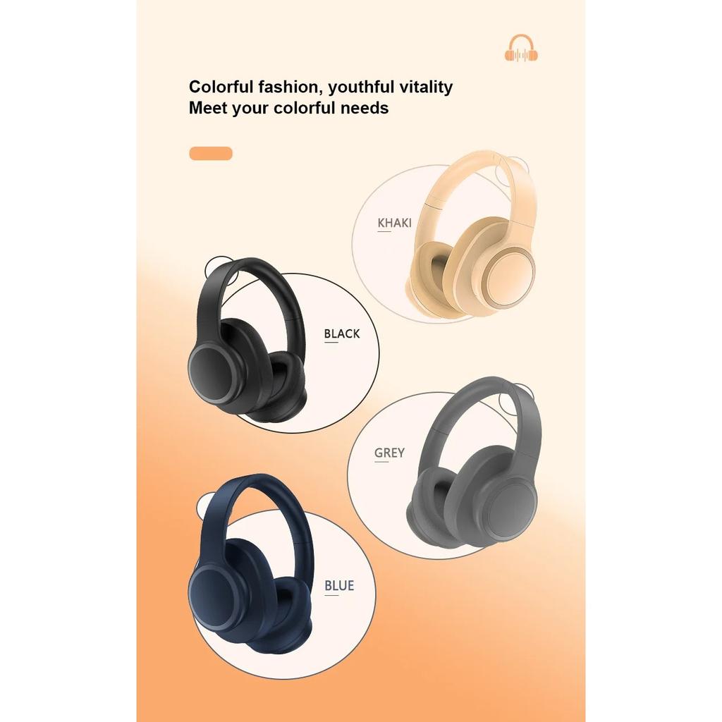 Наушники с активным шумоподавлением Беспроводные гарнитуры Bluetooth Активное шумоподавление с микрофоном Наушники для музыки Игровые спортивные наушники Складные P3960