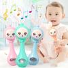 Baby Music Flashing Rattle Toys Rabbit Teether Hand Bells Mobile Infant Stop Weep Tear Rattles Newborn Early Educational Toy 18M