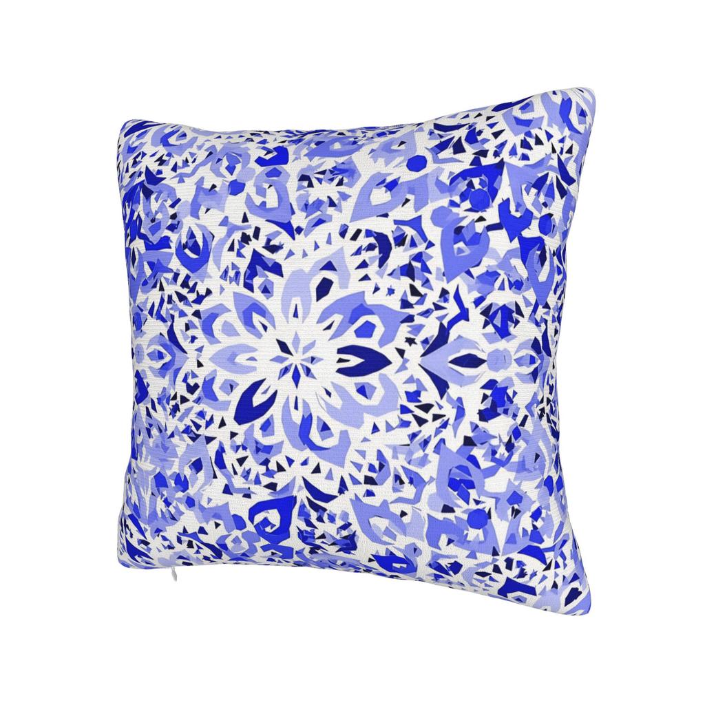 Pillow Cover Bohemian Blue And White Floral Kawaii Pillow Case For Sofa Couch Bed Living Room Pillowcases