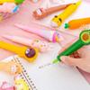1Pc Cute Cartoon Fruit Animal Decompression Gel Pen Creative Fun Kid Soft Elastic Pinch Pen Student Stationery School Supplies