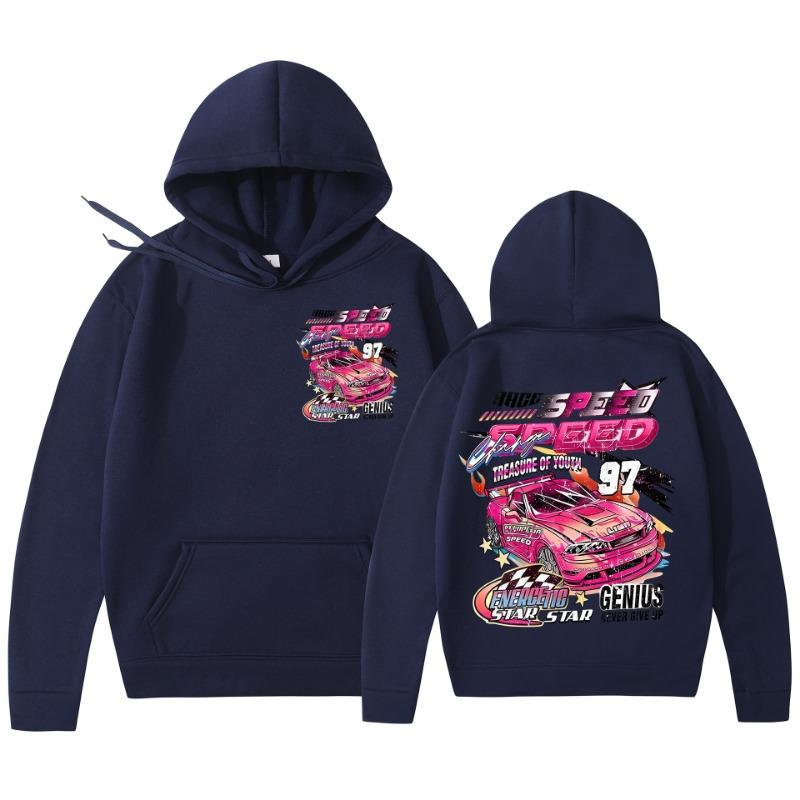 Men Women Autumn Winter Cool Hoodie Car Print Hoody Men Vintage Casual Sweatshirt Long Sleeve Pullovers