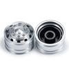 TRZX Aluminum Front Wheel Rim Hub Upgrade Parts for 1/14 Tamiya Trailer Truck RC Car (2pcs)