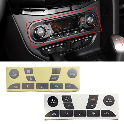 Для Ford Focus 1999 2005 2010 2013 автомобильный кондиционер климат кнопка переключения переменного тока ремонт наклейка наклейка исправить выцветший некрасивый анти