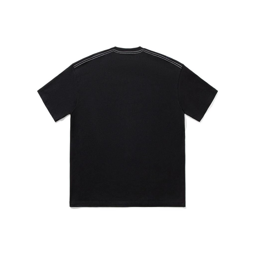 Li Ning 2024 Весна Лето Мгновенная Распродажа Серия Свободные Рубашки с Коротким Рукавом Культурные Мужские Футболки Черные AHSTA01-3