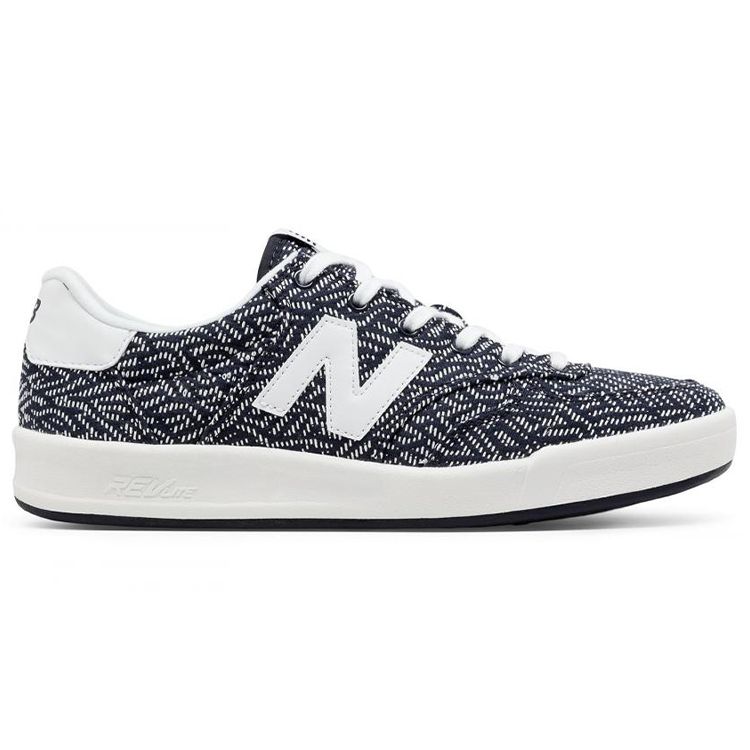 New Balance NB 300 Хлопковый Деним Повседневные Низкие Скейт-Кеды Женские кроссовки Синий Белый WRT300NA