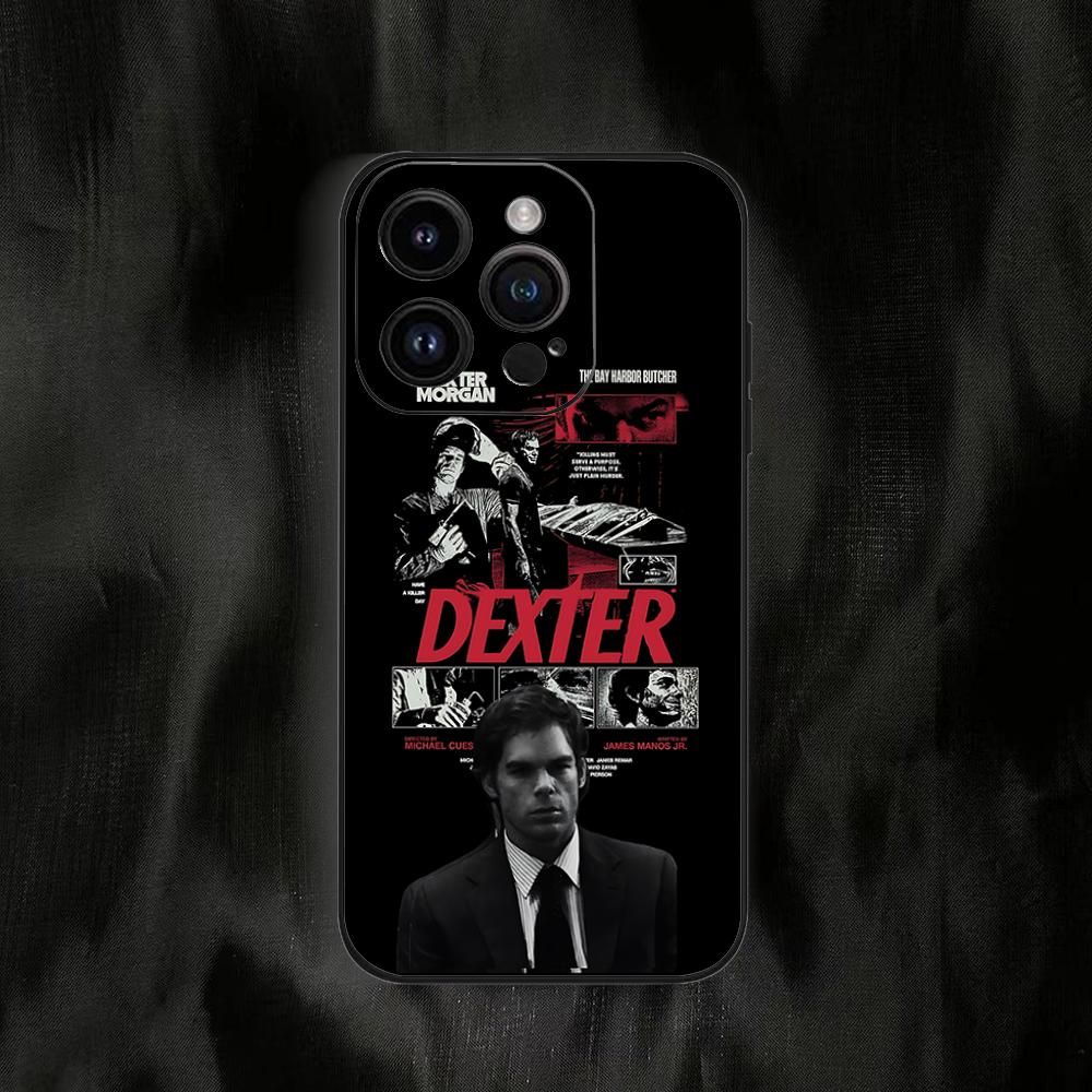 Чехол для телефона Декстер Морган для iPhone 16 15 11 13 14 Pro Max 7 8 Plus X Xr Xs Max 12mini Черный корпус