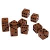 Acrylic Pack of 10pcs 16/18mm Six Sided D6 Spot Dice for D&D RPG Board Casino Fun Family Pub Game Gift