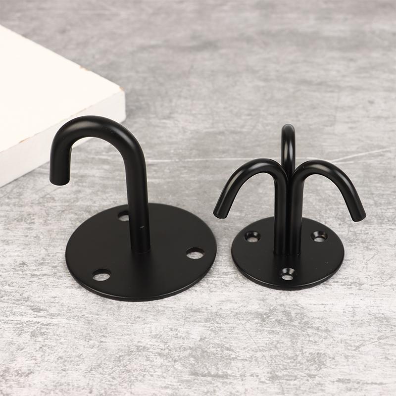 4 шт. Черный нержавеющая сталь верхний крючок настенный мешок потолочный вентилятор лампа крышный вентилятор U-образные крючки