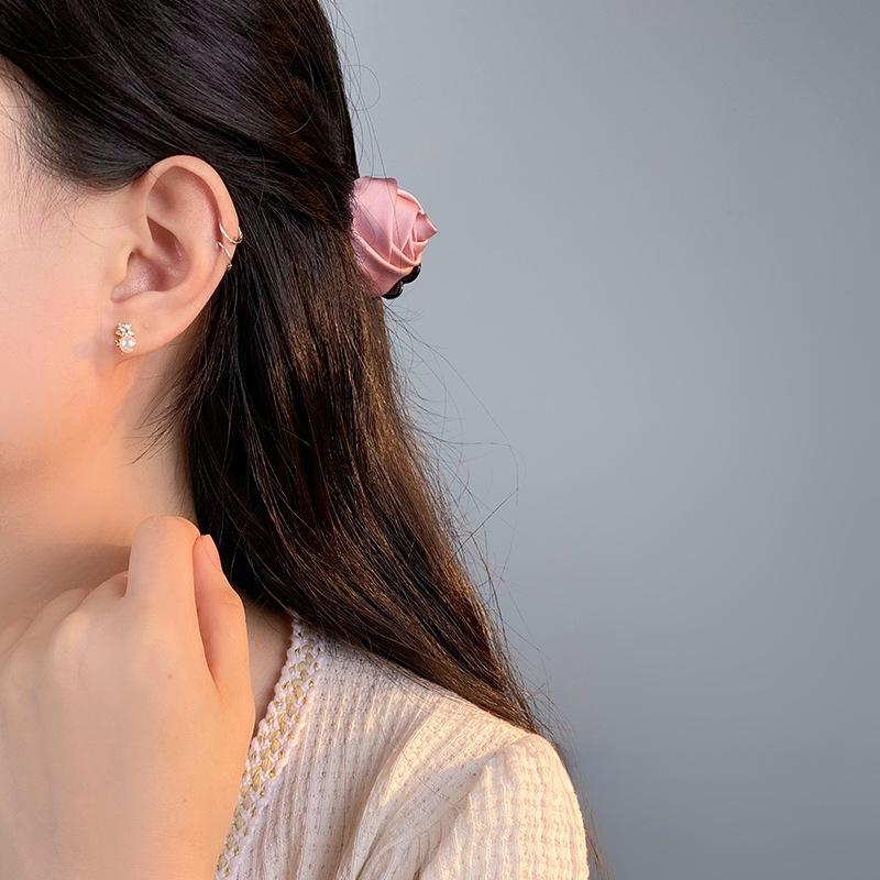 Милые и классные маленькие свежие серьги со звездочками из жемчуга для женщин, изысканные серьги, маленькие и персонализированные серьги