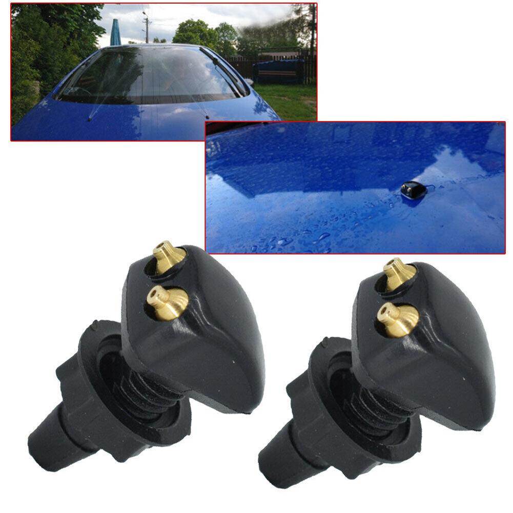 2 Pcs Car Dual Holes Windshield Wipers Nozzle Fits Most Car Models Car Wiper Water Spray Jet Adjustable Wipers Accessories
