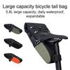Сумка для хранения седла велосипеда емкостью 5,8 л водонепроницаемая светоотражающая дорожная горная велосипедная сумка