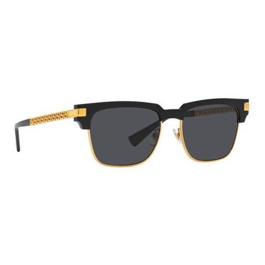 Versace Side Decorative Alloy Eyebrow Frame Sunglasses Men sunglasses Gold VE4447GB187