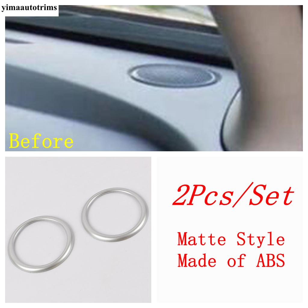 Dashboard Speaker Air AC Outlet Vent Ring Frame Cover Trim For Mazda 2 Demio & CX-3 2015 - 2025 Matte / Carbon Fiber Accessories