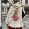 Womens Goddess Print Loose Hoodie Tops Blouse Sweatshirt Casual Long Sleeve Pullover Tops
