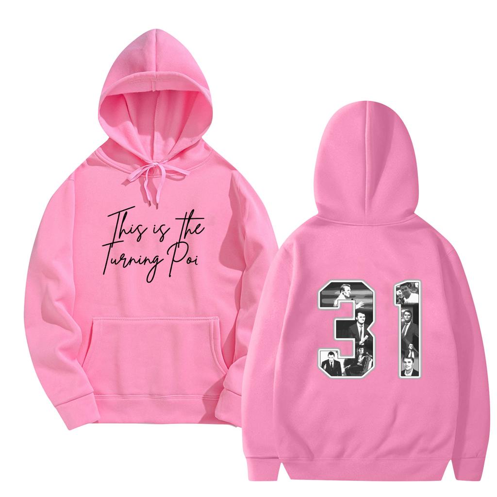 Women's And Men's Fashionable Hooded Long Sleeved Printed Casual Pullover Unisex Sweatshirt Top