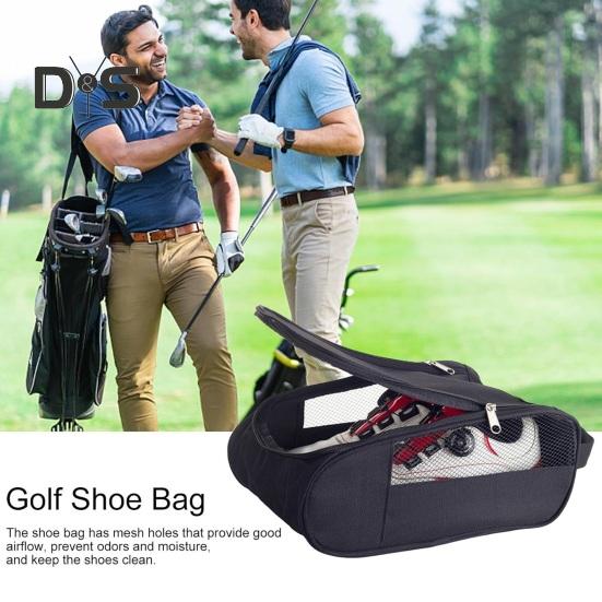 Сумка для обуви для гольфа Сумки-переноски для обуви на открытом воздухе с застежкой-молнией Дорожные сумки-переноски для спортивной обуви Сумки-тоуты Аксессуары для гольфа для мужчин и женщин