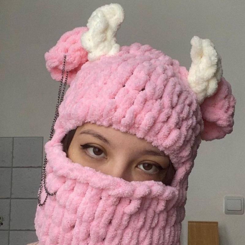 Весенняя новинка, чистая шерстяная шапка ручной вязки с узором Gossip, допаминовая шапка для взрослых