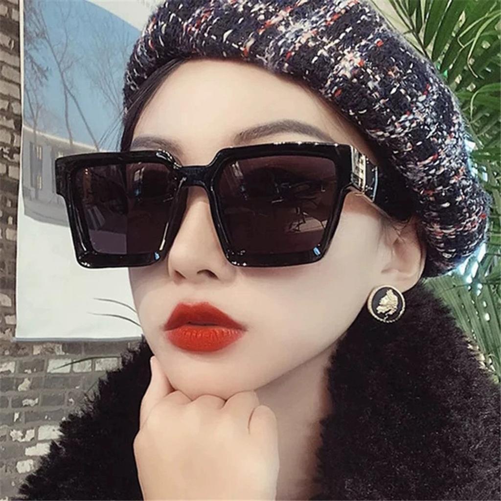 Новые модные квадратные солнцезащитные очки мужские солнцезащитные очки большая оправа интернет-знаменитость тренд уличная съемка солнцезащитные очки личность тренд очки женские солнцезащитные очки