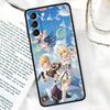 Черный мягкий чехол для телефона Samsung Galaxy S22 S21 S20 Ultra FE S9 S8 S10 Plus Note 20 10 9 Fundas Cover Genshin Impact Beelzebul