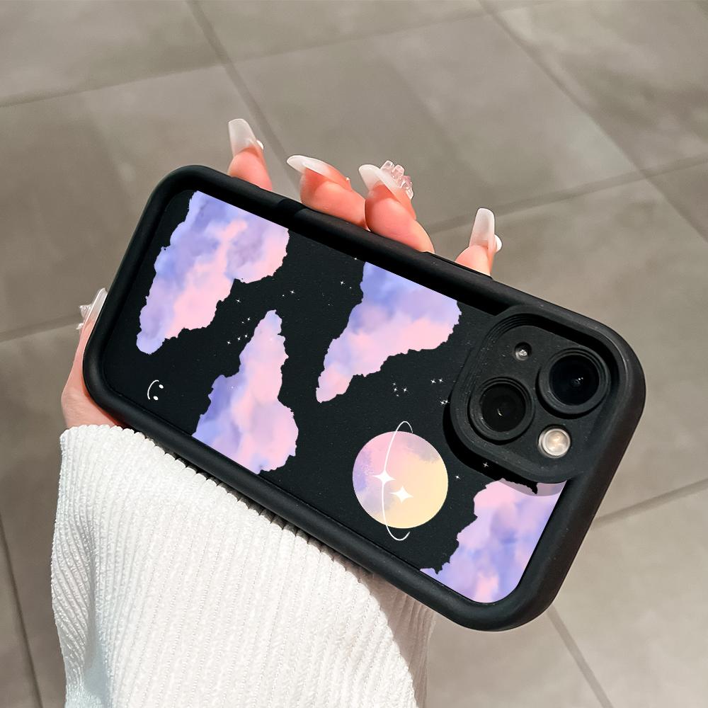 Soft Silicone Square Ladder Printing Pattern Phone Casing Full Cover Camera Shockproof Protection Rubber Case for Vivo