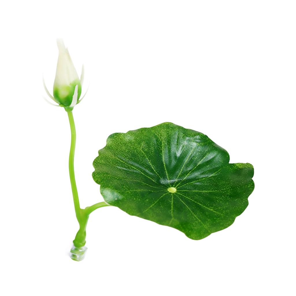 Artificial Lotus Leaf Bettas Fish Resting Bed for Aquarium Decoration with Natural Look