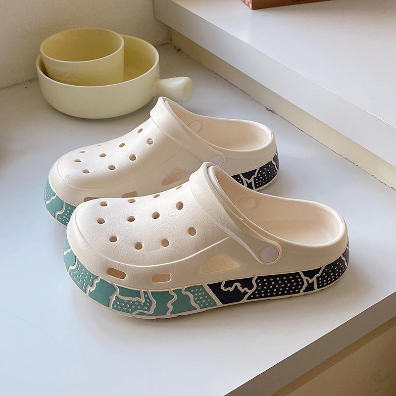 2025 новые женские туфли с отверстиями летняя одежда пара eva дезодорант tide бренд пляжная сумка крутые тапочки