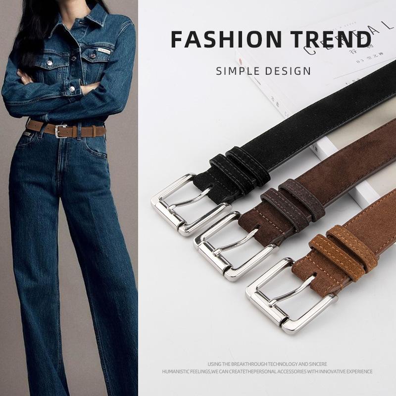 Wind Leather Belt Lady Premium Pants Decorative Belt Lady