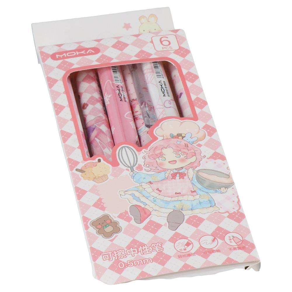 14,5 см ручка-роллер 6 шт. выдвижные стираемые ручки забавные гелевые ручки Главная