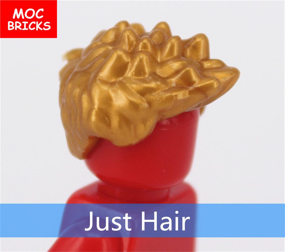 10 шт./лот Детали MOC Мужские прически Фигурка Игрушка Детские развивающие строительные блоки Собранные игрушки