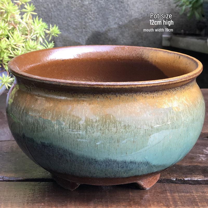 Специальное предложение: Высокий ретро-керамический цветочный горшок для суккулентов или зеленого редиса