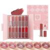 12Pcs Popular Colors Liquid Lipstick Set, Matte and Shiny Waterproof Lip Gloss, Long Lasting Nonstick Velvet Makeup Lipgloss